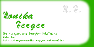 monika herger business card